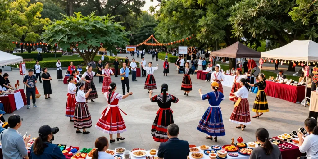 Festival budaya SAKURA88 5kw menampilkan tarian tradisional dan kerajinan tangan beraneka ragam.